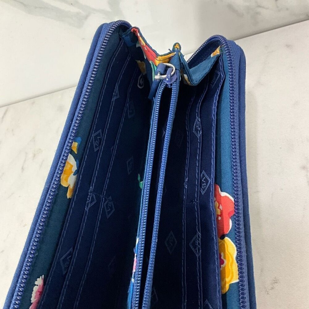 VERA BRADLEY Plaid Zip Around Wallet - Picture 3 of 3